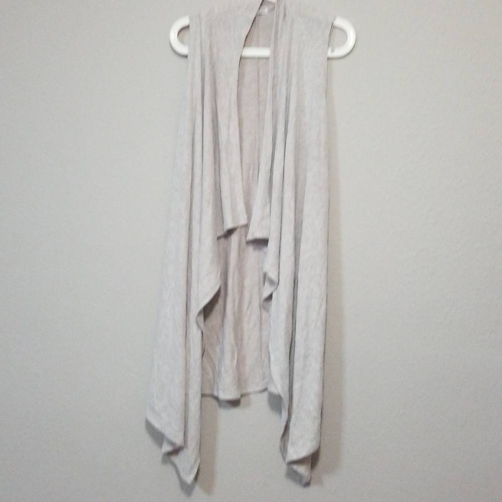Tan  Brown Cardigan tunic Vest size large